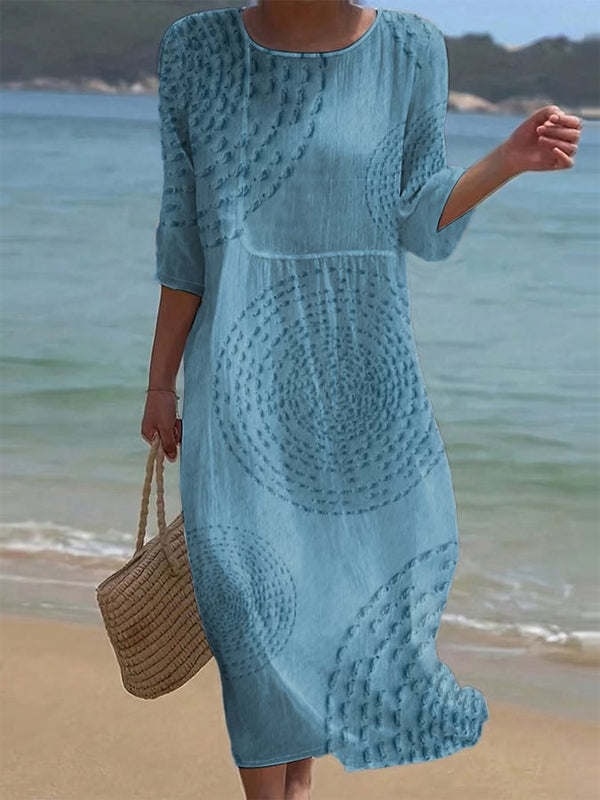 Vestido casual de mujer bordado