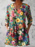 Montserrat | Blusa Larga con Cuello en V