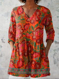 Gracia | Blusa Larga con Cuello en V