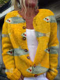 Marisol | Chaqueta de Punto Peces en Amarillo