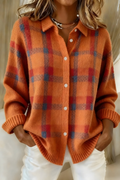 Candela | Chaqueta de Punto de Cuadros