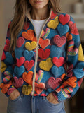 Valentina | Chaqueta de Punto con Corazones