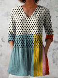 Verónica | Blusa Larga con Cuello en V