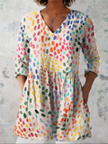 Lidia | Blusa Larga con Cuello en V