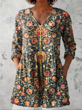 Arancha | Blusa Larga con Cuello en V