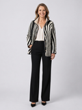 Carla | Chaqueta acolchada con estampado de cebra