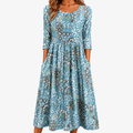 Vestido Maxi de Jardín Costero con Bolsillos