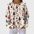 Ana | Jersey crema con abeto de Navidad