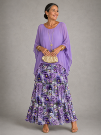 Morado con Flores