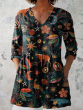 Irene | Blusa Larga con Cuello en V