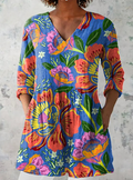 Lourdes | Blusa Larga con Cuello en V
