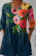 Belén | Blusa Larga con Cuello en V