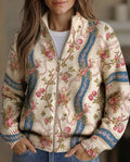 Eulalia | Chaqueta de Punto Rosas Trepadoras