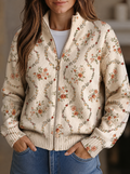 Paloma | Chaqueta de Punto Enredadera Floral