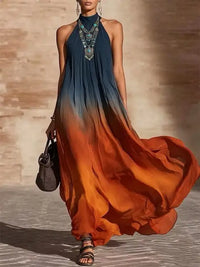 Azul y Terracota con Halter