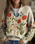 Rocío | Chaqueta de Punto Flores Silvestres